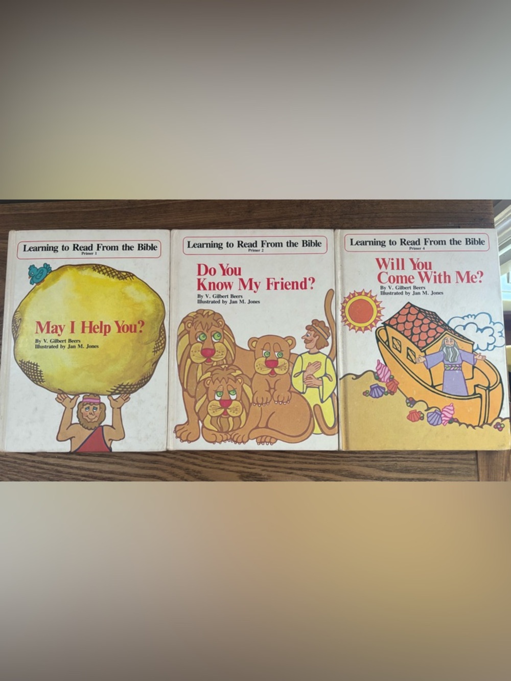 Vintage 3 Learning to Read From the Bible Book Set 1,2,4